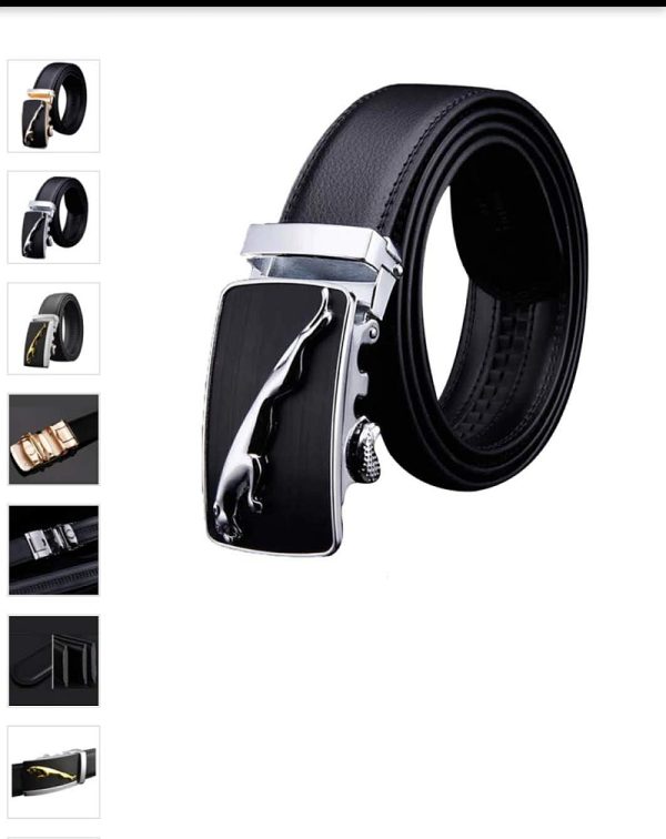 Ratchet Belt with Jaguar Buckle - Image 2
